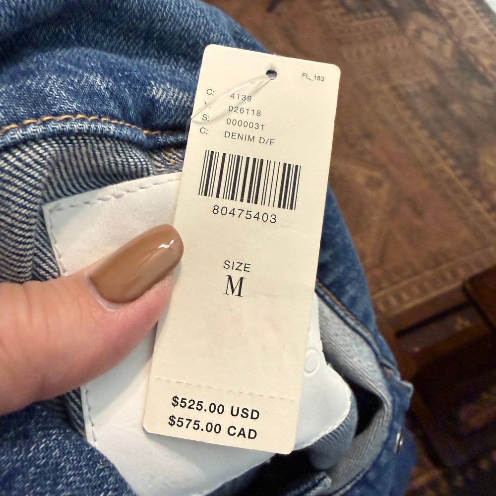 Mother Superior Womens‎ Denim Mini Dress Medium Wash Blue Long Sleeve Size M NEW - Picture 7 of 12